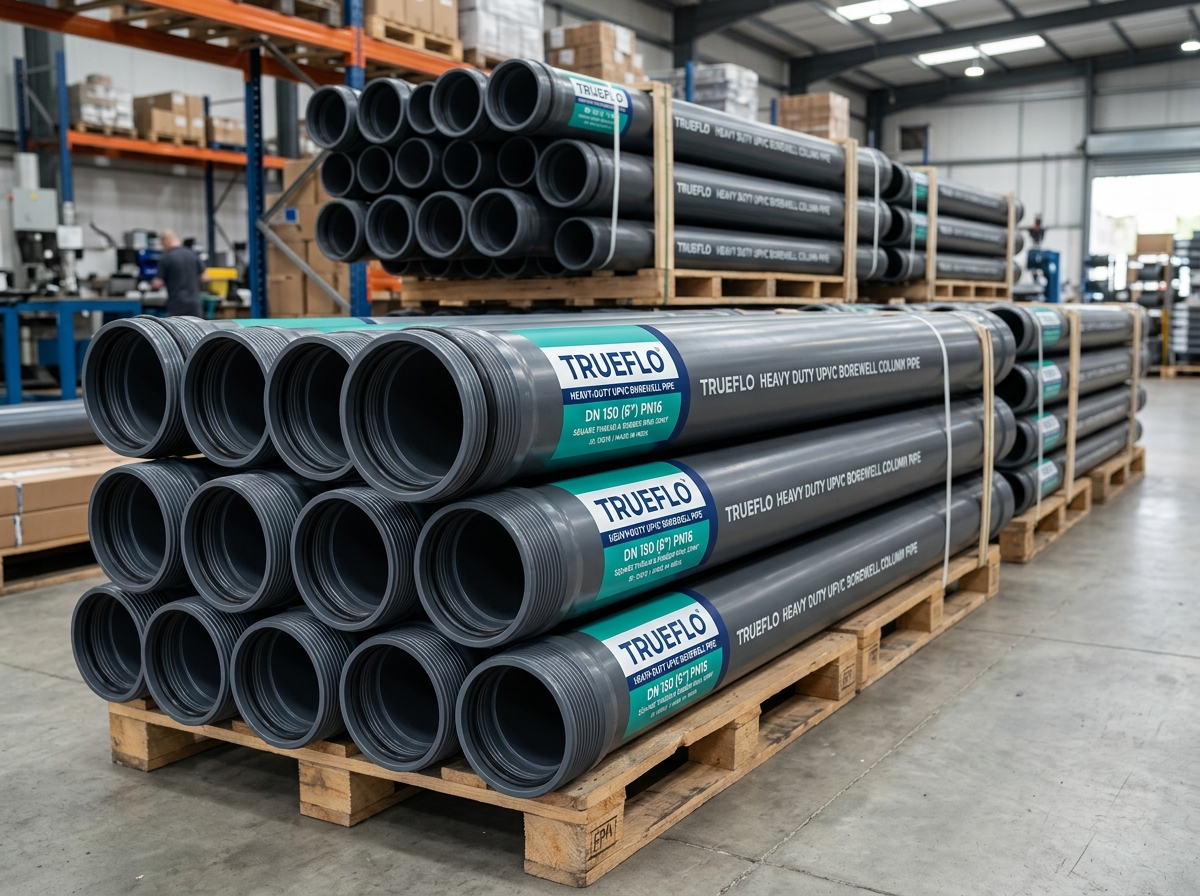 UPVC Borewell Column Delivery Pipes - Authorized wholesale stockist in Indore Madhya Pradesh